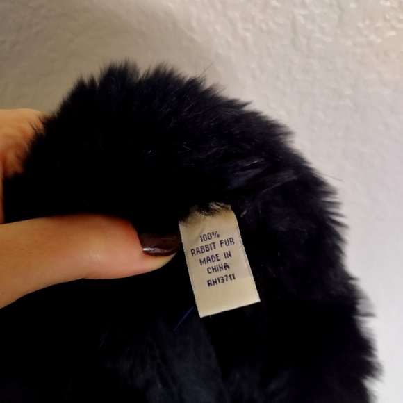 Lord & Taylor rabbit fur full zip cape - Picture 8 of 8